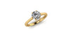 Ski Tip Solitaire Lab-Grown Diamond Ring